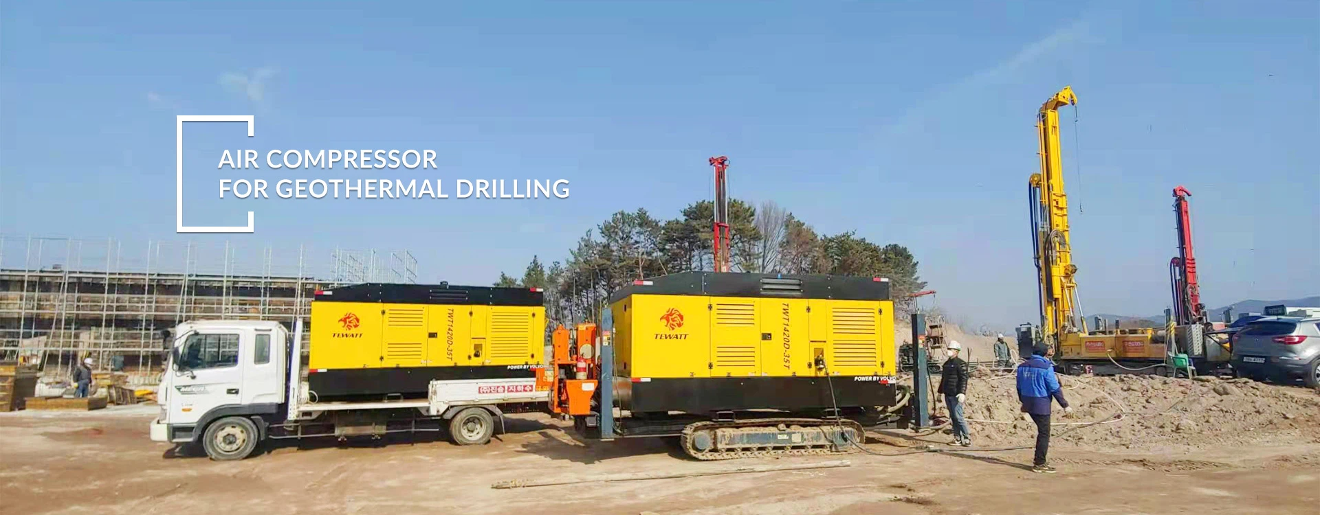 air compressor for geothermal drilling